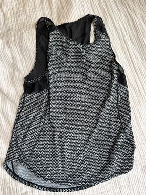 lululemon athletica Black & White Micro-Pattern Racerback Tank